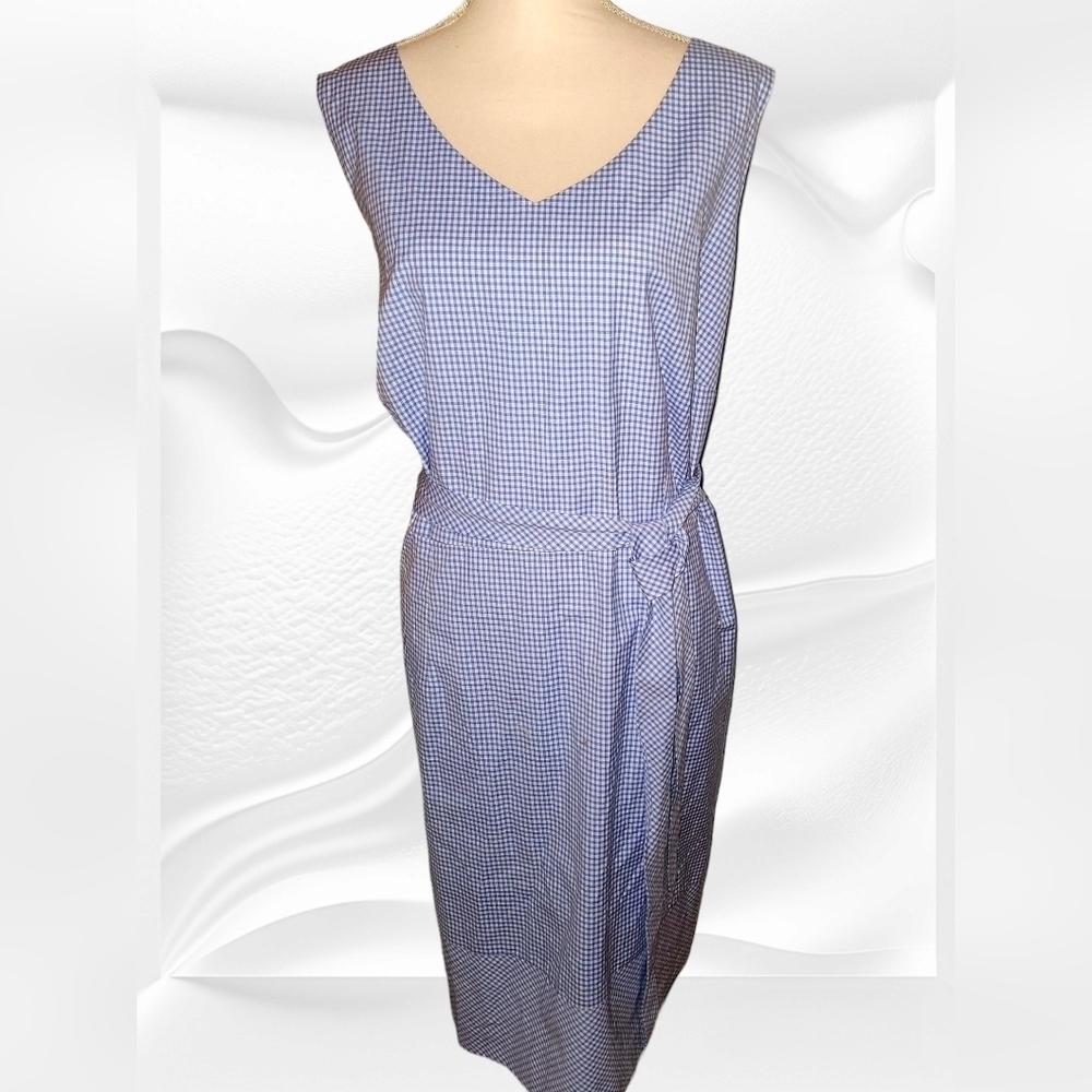 TALBOTS NWT GINGHAM SHEATH DRESS - Picture 2 of 9